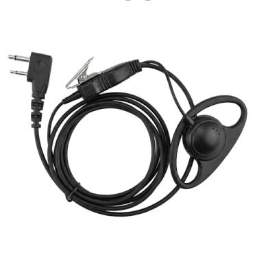 Imagem de VBLL Fone de ouvido em forma de D com microfone PTT para rádio IC-F3011 IC-F4011 IC-F3001 IC-F4001 IC-F1000 IC-F2000 IC-F3210D IC-F4210D IC-F3230D IC-F4230D IC-T70A IC-V80