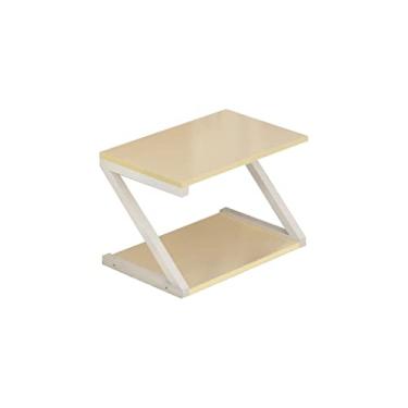 Imagem de URGDWEKJY Suporte para impressora, armazenamento e copiadora, suporte de impressora duplo, moderno, minimalista, casa, escritório, máquina de fax, impressora, suporte de impressora (D)