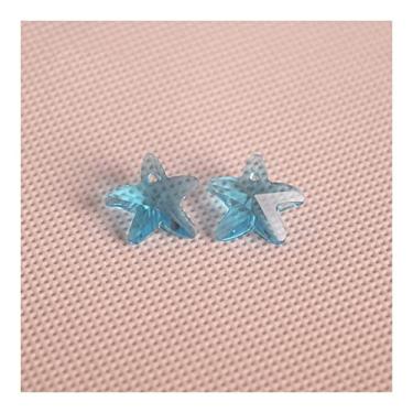 Imagem de FFIME Apanhadores de sol de jardim multicoloridos 14 mm contas de lustre de vidro de cristal estrela-do-mar contas de pedra para acessórios de lustre, outros colares de pingente feitos à mão com