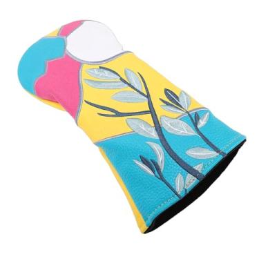 Imagem de SPYMINNPOO Capas para Cabeça de Golfe, Capas para Tacos de Golfe de Couro Pu, Capa Elástica Leve Com Bordado para Homens e Mulheres (#3-5F)