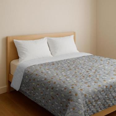 Imagem de Colcha Solteiro King Cobre Leito Box Matelado Ultrassônico - - Arte & 