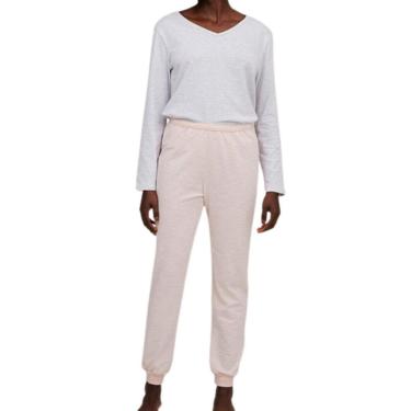 Imagem de Pijama Feminino Longo Hering 7bxb Bege-Feminino