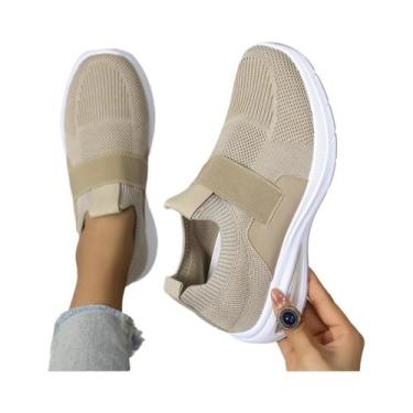Imagem de Tênis Casuais Femininos De Verão Em Malha Respirável, Sapatos Vulcaniz