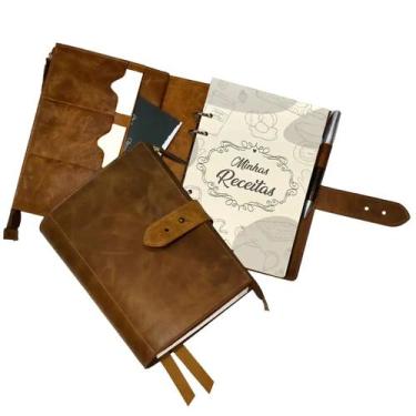 Imagem de Agenda Modelo Elite Wallet 230-R Personalizada Raffai Couros, Caramelo