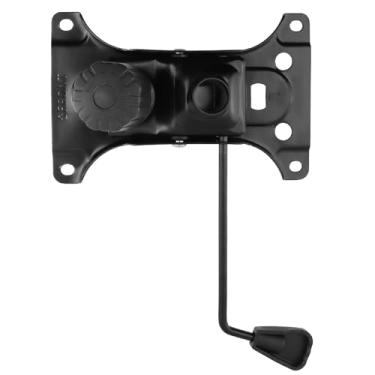 Imagem de Wealrit Base inclinável para cadeira de escritório, mecanismo de elevação de controle resistente, placa de base giratória preta, 21 x 13 cm, dimensões de furos de montagem, substituição de peças de