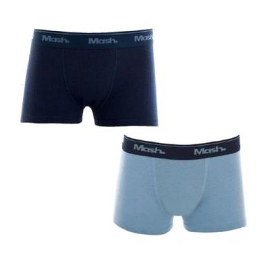 Imagem de Kit c/12 Cuecas Boxer Mash Infantil 110.07, Azul, Azul marinho, M