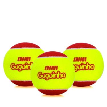 Imagem de Bola de Tênis Inni Guguinha Stage 3 Vermelha - Pack com 03 Bolas-Unissex