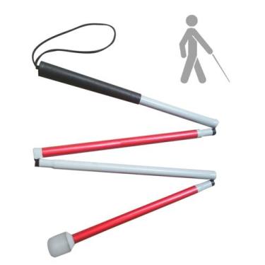 Imagem de Bastão Guia Branco Dobrável Para Deficiente Visual Bengala - Yeet