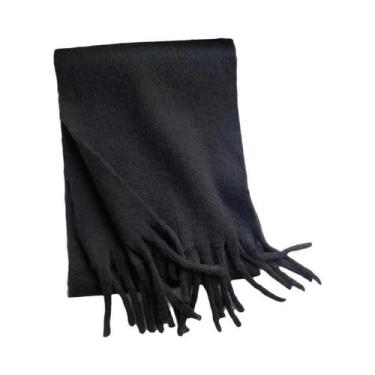 Imagem de Cachecol De Inverno Grosso De Cashmere Para Mulheres, Xale Pashmina Co