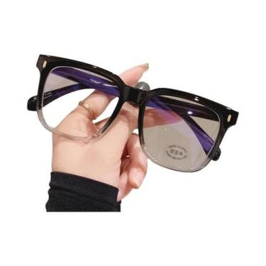 Imagem de Óculos De Computador Transparentes Unissex Com Lentes Ópticas Anti Luz