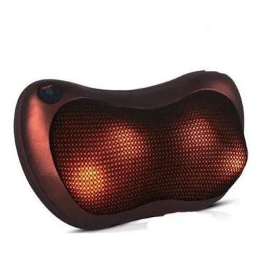Imagem de Almofada Encosto Massageador Shiatsu Lombar Pescoço Veicular - ReparoC