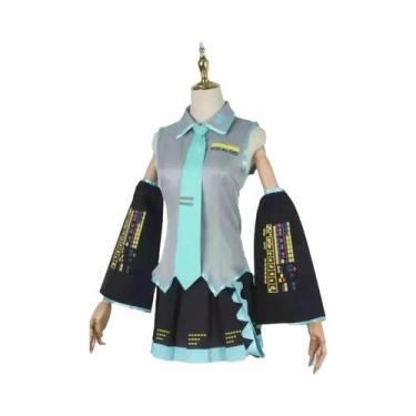Imagem de Fantasia De Cosplay Hatsune Miku, Roupas De Personagem De Anime, Saia 