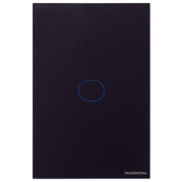 Imagem de Interruptor Touch Wi-fi Smart Tramontina Preto Com 1 Canal