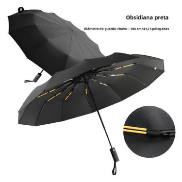 Imagem de Guarda-chuva Automático Grande Com 24 Varetas, Proteção Solar UV, Dupl