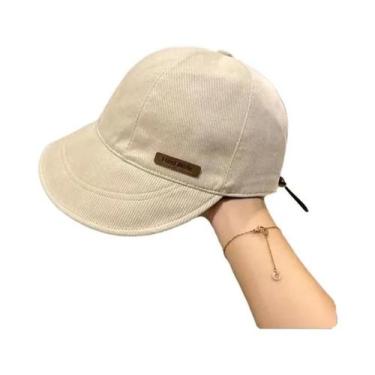 Imagem de Chapéu De Sol Feminino Ajustável De Algodão Com Aba Larga Dobrável Pro