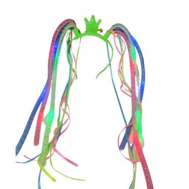 Imagem de Tiara com Trança e LED para Festas e Carnaval - DREAM IN BOX, Verde