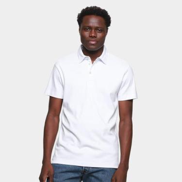Imagem de Camisa Polo Forum Casual Masculina, Branco, M