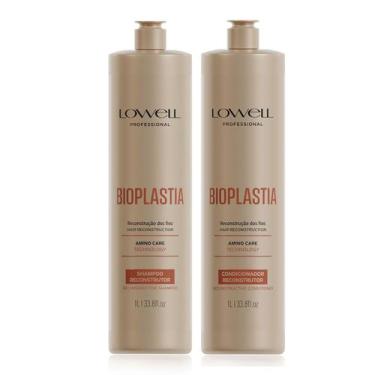 Imagem de Lowell Bioplastia Shampoo 1000ml e Condicionador 1 Litro