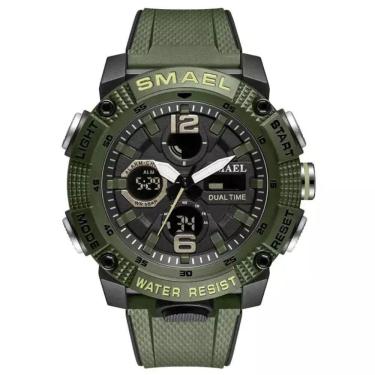 Imagem de Relógio Esportivo Smael 8930 Analógico-digital á Prova D´ água Verde
