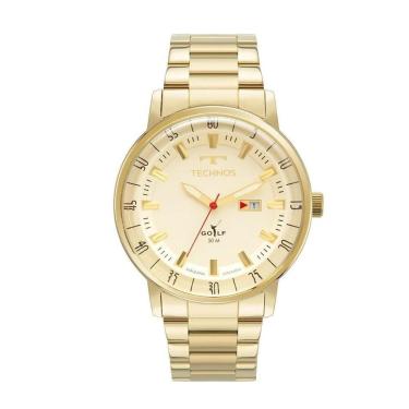 Imagem de Relógio Technos Masculino Golf Dourado Fundo Creme - 2115LAP/1Z-Masculino