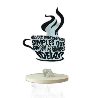Imagem de Adesivo Decorativo De Parede Xícara Frases Momentos