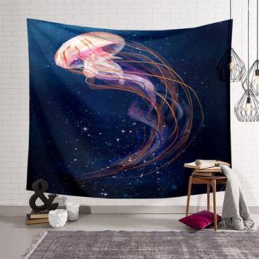 Imagem de Microtecido de medusa para tapeçaria para pendurar na parede 150x130cm