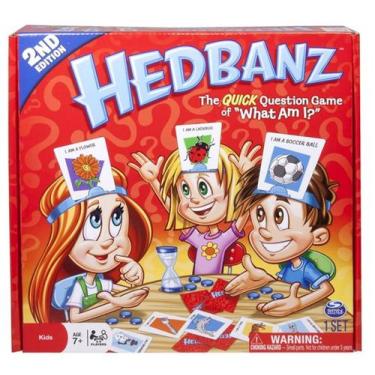 Imagem de Jogo de cartas Headbanz What I Am Family com cartas de baralho de tarô