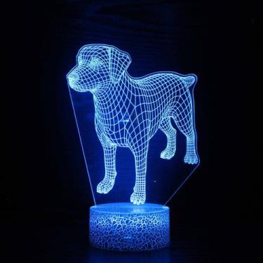 Imagem de Luz noturna LED 3D que muda a cor do cão do Snoopy para crianças - Yiw