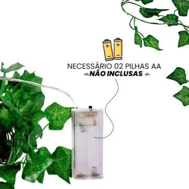 Imagem de Natal Fio De LED Luzes Hera Folhagem Com Luzinhas Pisca Trepadeira - W