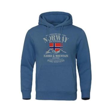 Imagem de Hoodie Casual Oversize Para Homens E Mulheres, Moda De Montanha Norueg