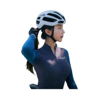 Imagem de Camisa De Ciclismo Feminina Slim Fit De Manga Longa Respirável Secagem