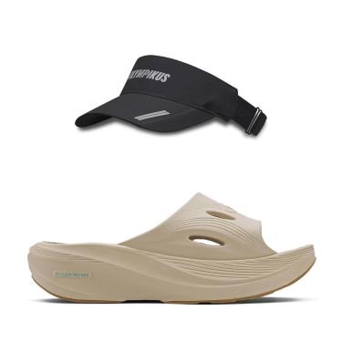 Imagem de Kit 1 Chinelo Olympikus Pós Corre e 1 Viseira Olympikus Run-Unissex