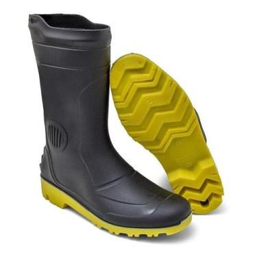 Imagem de Bota Galocha Borracha PVC Cano Médio Impermeável Pega Forte Grendene, 