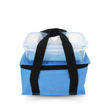 Imagem de Lancheira Bolsa Térmica Sporting Com Marmita + Bloco de Gelo - Casira,