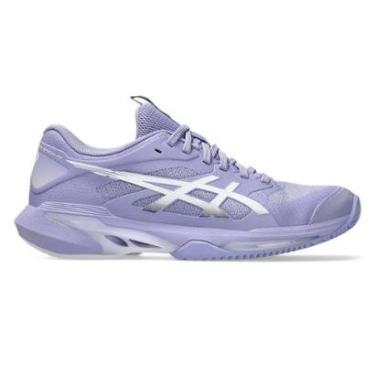 Imagem de Tênis Asics Solution Speed FF 4 Clay Lilás e Branco Feminino-Feminino