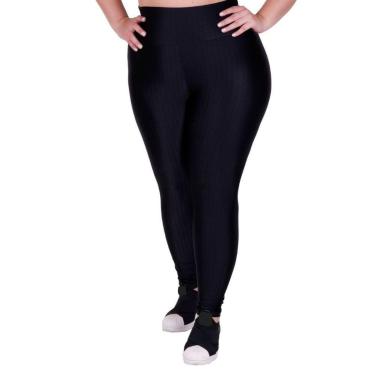 Imagem de Calça Legging Fitness Cintura Alta Cirrê 3D Plus Size Feminino Laura-Feminino