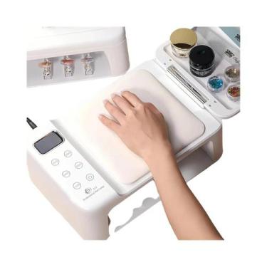 Imagem de Lâmpada UV LED Para Unhas Com 63 LEDs, Sensor Automático, Display E 4 