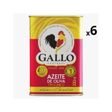 Imagem de Azeite Oliva Tipo Unico Lata Gallo 200ml- 6 Unidaes