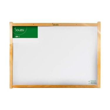 Imagem de Lousa Quadro Branco Souza Moldura Madeira 40x30cm 6142