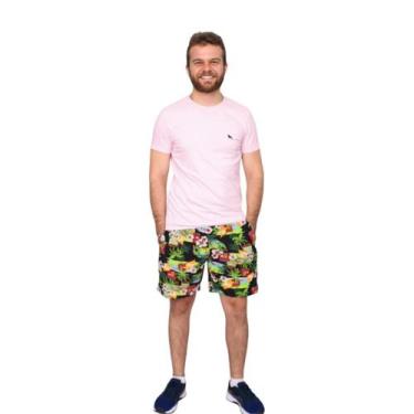 Imagem de Kit 2 Short Estampado Masculino Com Elastano Plus Size - Repelique, G5