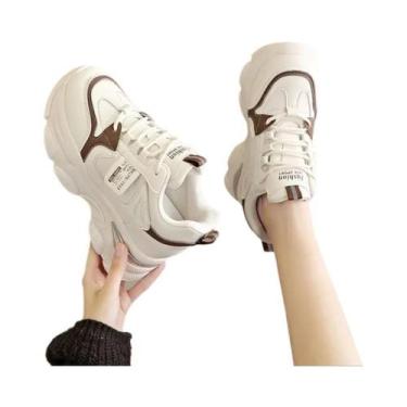 Imagem de Tênis Esportivos Brancos Ultra-leves E Respiráveis Para Mulheres, Conf