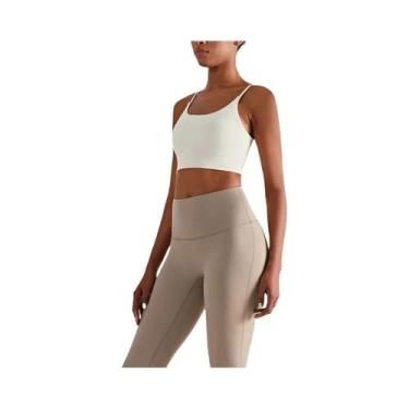 Imagem de Sutiã Esportivo Feminino De Secagem Rápida E Respirável, Cor Sólida, P
