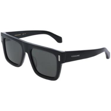 Imagem de Óculos de Sol Ferragamo SF2063SE 001 - Preto 53-Masculino