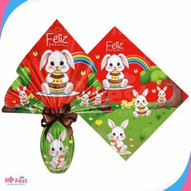 Imagem de Kit 25 Sacos Para Ovos de Páscoa - Embalagem Practice Vários Tamanhos 