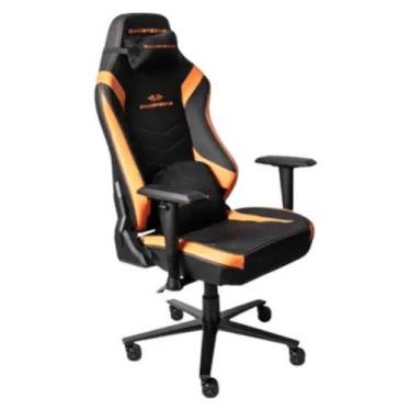Imagem de Cadeira Titan Pro Giratória com Encosto Reclinável Gamer Zone, Laranja