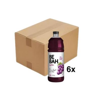 Imagem de Suco Uva Integral BEBAH 1.35l Caixa com 6 unidades
