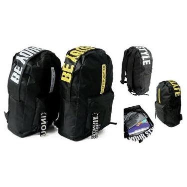 Imagem de Mochila Juvenil Unissex em Nylon 20 Litros Preta - Rignel