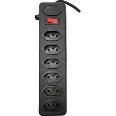 Imagem de Filtro De Linha 6 Tomadas 1,5m 10a Preto - Newex