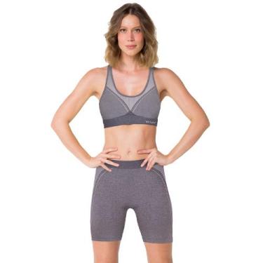 Imagem de Bermuda Trifil Sport Esportiva Feminina Adulto Sem Costura De Microfib