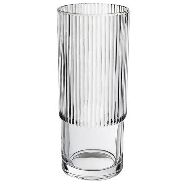 Imagem de VASO DECORATIVO ENFEITE PLANTA REDONDO VIDRO 27x11x11cm TRANSPARENTE